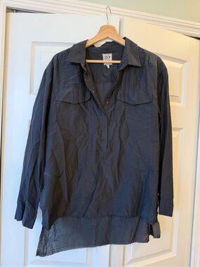 Go silk black airy blouse